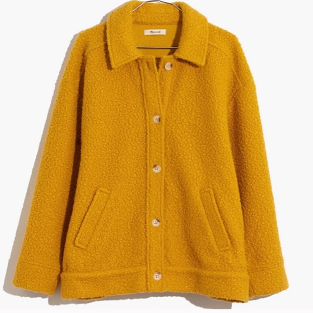 Madewell boucle bomber jacket coat
